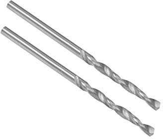 sourcing map Forets en carbure monobloc de 1,95 mm à tige droite pour acier dur en alliage d'acier inoxydable, trempé à 50 HRC, 2 pièces