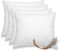 wometo 4er Set Federkissen 100% Federn 40x50-450 g Oeko-TEX Sofakissen Kissen Füllkissen Bezug Baumwolle weiß/Innenkissen/Kissenfüllung/kleine Kopfkissen (4 Stück)