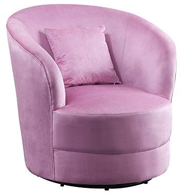 Atlantic Home Collection Sessel Colin, 360Grad, Polyester, Rosa, BxTxH: 84cm x 85cm x 84 cm
