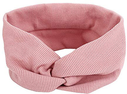 Clest F&H rose Vintage bandeaux croisés couleur unie bandeau bandeaux tissu bande de cheveux pour les femmes