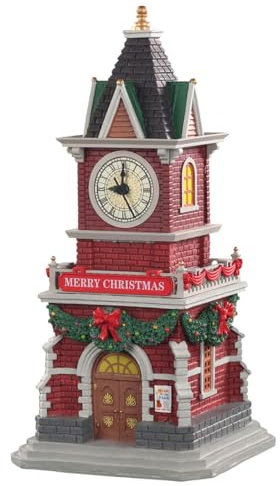 Lemax - Caddington Village - Sights & Sounds: Tannenbaum Clock Tower - (05679)