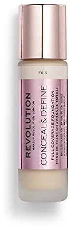 Makeup Revolution, Conceal & Define Grundierung, F6.5, 23ml