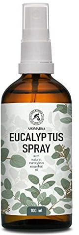 Aromatherapie Raumspray mit Ätherischem Eukalyptusöl - Eukalyptus Öl Spray zur Aromatisierung der Luft - Raumnebel - Kissen und Leinenspray - Duftspray