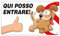 NEW CARTELLO SEGNALETICO - Qui posso entrare, CANE - Adesivo Extra Resistente, Pannello in Forex, Pannello In Alluminio (ADESIVO 20X31 CM)