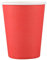 Lot de 20 gobelets en carton (255 g) – Couleurs unies pour anniversaire, restauration (rouge)