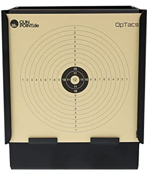 OpTacs - Kugelfangkasten Maxi 14,7x14 cm - Zielscheibe Luftgewehr, für 14x14 Ziel für Luftpistole und Softair