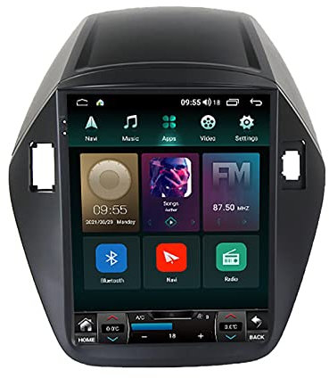 Android 11 Autoradio mit Navi für Hyundai IX35 Tucson 2010-2015 9.7 Zoll Touch 2 Din Android Auto Bluetooth Radio mit Display Rückfahrkamera USB WiFi Mirror Link Canbus (Color : TS 9863 4G+WiFi 8-COR