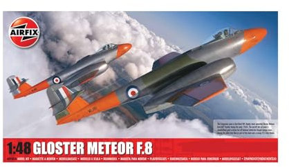 Airfix Model Set - A09182A Gloster Meteor F,8 Kit de Construction de Maquettes d'Avion en Plastique pour Adultes et enfants à Partir de 8 Ans,- Modèle à L'Échelle 1:48
