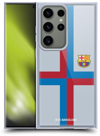 Head Case Designs Offizielle FC Barcelona Third 2022/23 Crest Kit Soft Gel Handyhülle Hülle kompatibel mit Samsung Galaxy S23 Ultra 5G