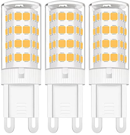 TIAFELNGLY G9 LED Warmweiß 5W Warmweiss LED Lampen G9 LED Leuchtmittel, 360°Abstrahlwinkel G9 LED Birne 3-er Pack