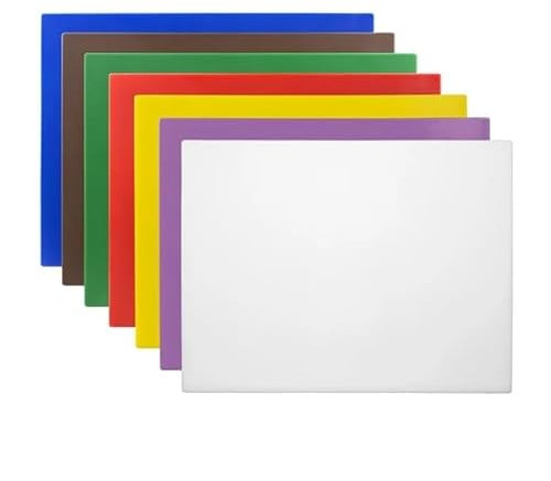 Hygiplas Low Density Chopping Board Set - 600x450x10mm (Set 7)