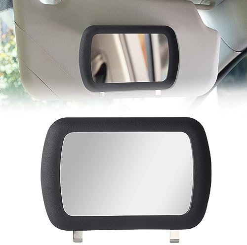 Car Vanity Mirror, 16.7 X 11cm Sun Visor Makeup Mirror, No Tools Required, Suitable for Car Interior, Backrest, Bathroom, Bedroom