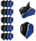 RUTHLESS 5XF4190 Dart-Flights, 100 Mikron, Standardgröße, Nummer 2, gerissenes Design, Blau, 5 Sets mit 3 Flügeln