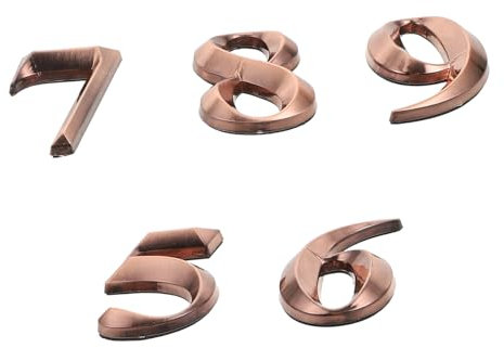 BESTonZON Moderne Selbstklebende Hausnummer 5cm 3d-zahlen Aus Langlebigem Material Für Tür Büro Hotel Und Außenbereich