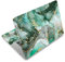 Laptop Decal Sticker Skin Cover, 11.6”12 13 13.3 14 15 15.4 15.6 inch Laptop Netbook Vinyl Skin Sticker Cover Art Notebook PC Reusable Protector (2 Wrist Pad Included), Green Marble