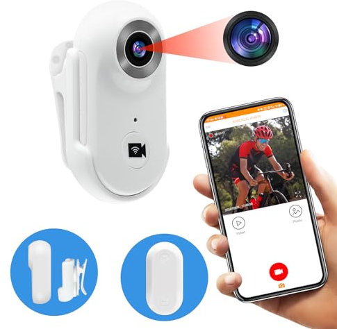 TANGMI WiFi Action Camera, 1080P HD & 120° Gran Angular Camara Moto, Adaptador OTG Cámara Deportiva con Tarjeta Micro SD 32GB para Interior/Exterior