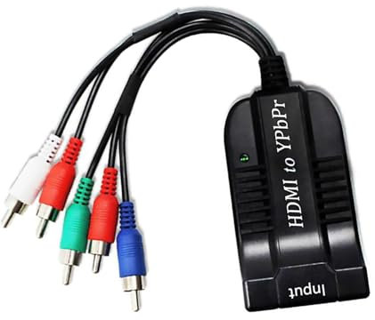 MOOKEENONE HDMI zu YPbPr Component Converter, RGB Component YPbPr Video und R/L Audio Scaler Adapter Converter