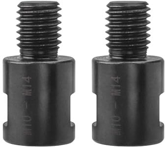 Gasea 2Pcs M10 Female to M14 Male Thread Angle Grinder Attachment Rotary Polisher Adapter Converter