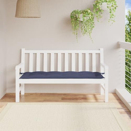 Rantry Gartenbank Auflage Bankkissen Bankauflage Sitzkissen Bankpolster Polsterauflage Auflage für Bänke Sitzauflage für Gartenbank & Hollywoodschaukel Marineblau 150x50x7 cm Oxford-Gewebe