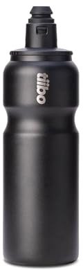 tiibo Vacuum Insulated Bike Water Bottle 17oz, Double-Wall Stainless Steel, Fast Flow Sport Nozzle, Designed for Cycling, Biking, Golf, Fitness & Sports, Fits Most Bike Cages, Black