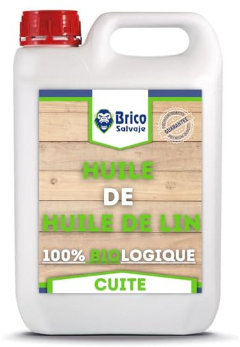 Olio di lino per legno cotto | Mattone, Terrazzo, Piastrelle | Nutrizione | Ecologico (1 Litro)