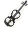 Dimensioni 4/4 con corde per arco per violino elettrico in legno massello stile scuro per principianti