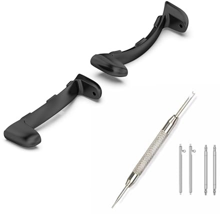 Gheper 20MM Metallanschlüsse kompatibel mit Google Pixel Watch 2 2023/Pixel Watch 2022 Band-DIY-Adapter, Edelstahl, lückenloser Knopfanschluss-Ersatz