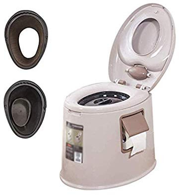 KCUZO Portable Toilet Flush Toilet, Outdoor Camping Potty for Camping, Travelling by Boat(Rosso)