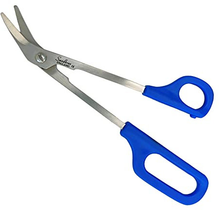 Long Handled Toe Nail Clippers Angled Scissors Cutters Chiropody Thick Large Heavy Duty (PDS 8 INCH Scissors)