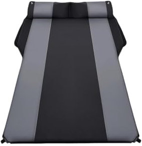 XZDGDXZY Auto Luftmatratze Bett für Audi S3 Convertible 2002-2020,Auto Matratze Auto Stamm Matratze Bett mit Luftpumpe Auto Reisematratze Accessories,A-Black Gray
