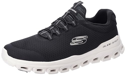 Skechers Herren Glide-Step Schuhe, Schwarz, 44 EU