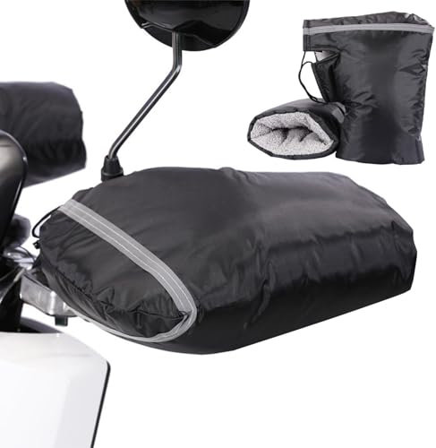 Manicotti Per Manubrio Moto, Moffole Scooter, Manicotto Da Manubrio Antivento Impermeabile, Guanti Da Manubrio In Pile Termico Guanti, Impermeabili Invernali Guanti Da Ciclismo Caldi Invernali