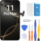 LL TRADER Display für iPhone 11 Pro MAX 6.5 LCD Retina FHD Bildschirm Ersatz COF Touchscreen Digitalisator mit Reparatur Tool Kits, Wasserdichtes Band, Bildschirm Protoctor 20251