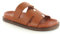 ella Ladies Comfort Slide Sandals, Adjustable Strap, Cut-Out Design, Available in Black, Tan, Rose Gold (Tan, UK Footwear Size System, Adult, Women, Numeric, Medium, 5)