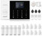 XNH gsm/WiFi Alarma doméstica inalámbrica, 24 Unidades WiFi para el hogar, Sistema de Alarma con aplicación, Sirena de 120 dB, Sensor de Puerta y Ventana, Detector de Movimiento, Control Remoto