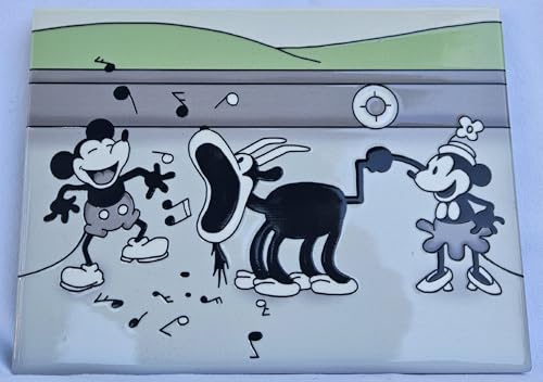 Art of Arora 2888 Steaming Ahead Musical Wind Up Ceramic Tile Picture Plaque Wall Art 15 x 20cm