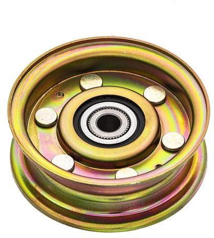 VIGORFLYRUN 756-0981 Poulie de renvoi de Tondeuse, poulie Simple en Zinc Jaune, modèles Cub Cadet, MTD, Troy-Bilt et tracteurs de pelouse Blancs. 756-04224