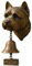 West Highland White Terrier Welcome Doorbell, Humorous Dog Head Shaped Decorative Doorbell Vintage Resin Decorative Outdoor Doorbell Manually Ring The Doorbell For Porch And Daily Home Decoration (#A)