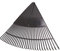 Idealspaten 66520140 Balai à gazon en Plastique, Noir, 75 cm