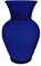 Floral Supply Online Florero de jardín Azul Cobalto de 10 5/8 Pulgadas y folleto guía de Flores, jarrón Decorativo de Cristal para arreglos Florales, Bodas, decoración del hogar u Oficina.