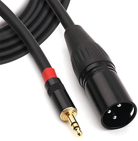 NANYI 3.5mm (1/8 Inch) TRS Stereo Male to XLR Male Interconnect Audio microphone Cable, Suitable for ipod, Mobile phone, active speakers, stage, DJ, studio audio console, 1.5M (5FT)