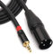 NANYI 3,5 mm (1/8 Zoll) TRS Stereo Stecker auf XLR Stecker Interconnect Audio Mikrofon Kabel, Geeignet für iPod, Handy, aktive Lautsprecher, Bühne, DJ, Studio Audiokonsole, 1.5M (5FT)