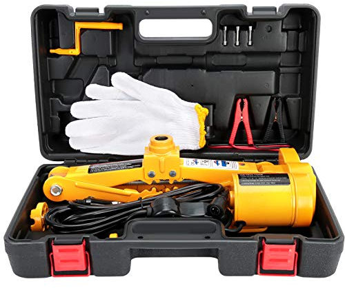 Elektrischer Wagenheber, 12 V DC Hydraulische Wagenheber Automatischer Scherenwagenheber Kugellager für SUV, Van, Garage und Notausrüstung (3T)