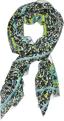 Marc Cain Damen Schal MC Sports, blau mix(Lagoon), Gr. N1