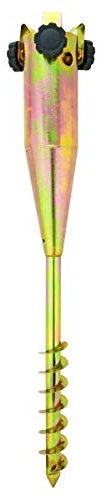 Heavy Duty Ground Spike for Rotary Washing Line, Parasol, Flags, Activity Poles, Bird Feeders, Rotary Airers, Rust resistant Zinc Plated - No Need for Concrete (1)