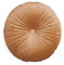 ESSENZA Dekokissen Naina Cinnamon, Ø 40 cm - 100% Polyester Samt - Uni