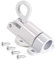 Door Spring Bolt Aluminum Alloy Security Automatic Window Gate Latch Bounce Lock for Shed Doors Gates and Outhouse Doors White