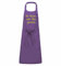 Kochschürze bestickt Name/Text. Personalisierte Schürze für Damen und Herren. Grillschürze, Küchenschürze, Gartenschürze (Ohne Tasche, Lila)