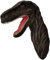 G&H Decor Massive 42 cm Velociraptor-Dinosaurier-Wanddekoration, handbemalter Raptor, einfach aufzuhängen, künstlicher Taxidermie, Jurassic-Dinosaurier, Tierkopf-Wandhalterung, tolles