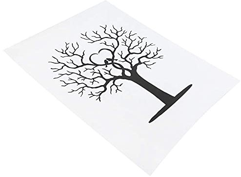 Raguso Libro de visitas DIY Libro de firmas de Invitados Lienzo de árbol de Huellas Dactilares para Baby Shower Boda